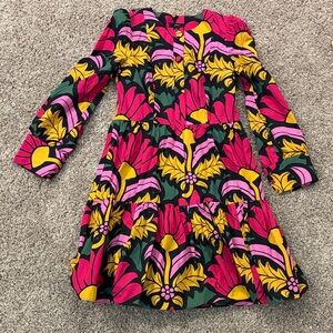J. Crew Pink and Yellow Floral Dress